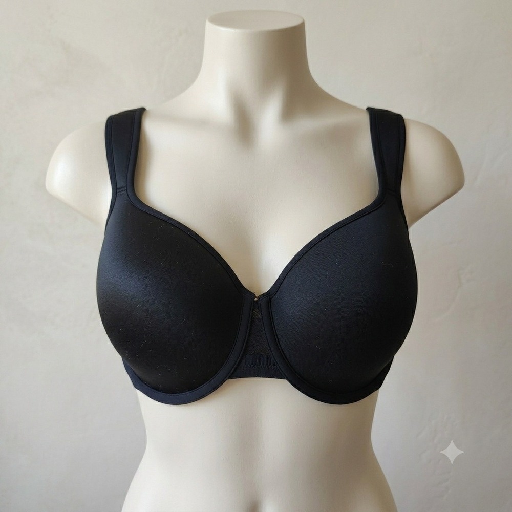 ThirdLove Women Bra 44B Black Adjustable Straps Padded Underwire Classic T-Shirt